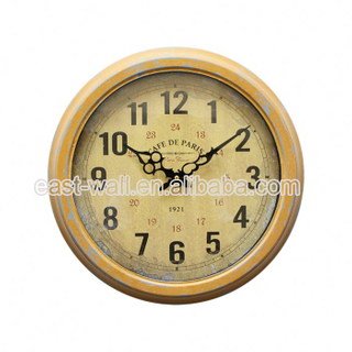 Simple Design Vintage Style Young Town Quartz Unique Wall Clock Movements