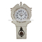 retro vintage wooden wall clock with pendulum