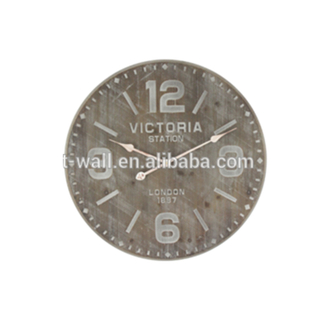 MDF Wall Clock Art Paper Printing Victoria Station China Importer 60cm