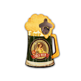 Custom Modern Style Beer Metal Magnet Bottle Opener