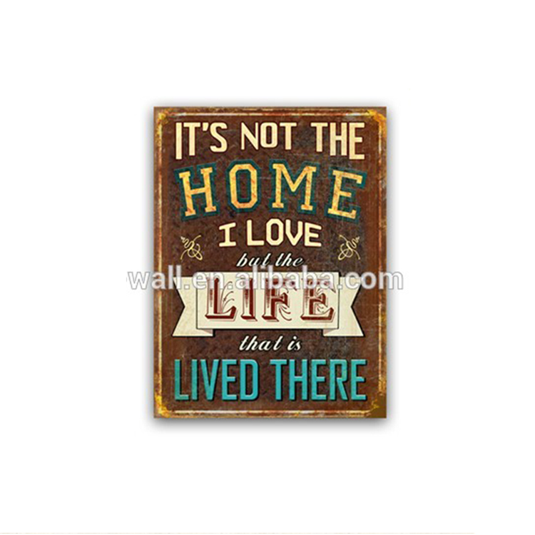 Xmas Gift Home Decoration Low Price Rustic Wall Plaque Hanging Letter Sign