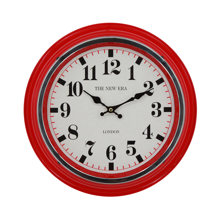 Commercial High Quality Metal Custom Wall Clock, Popular Wall Clock Home Decoration 5 Color Can Choose