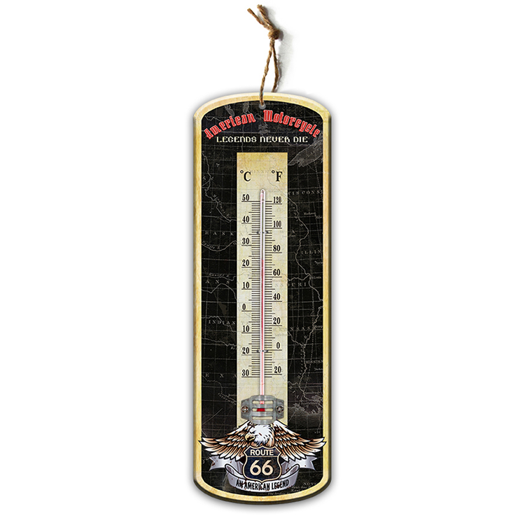 Hot Sale Wholesale Indoor Decorative MDF Wall Thermometer