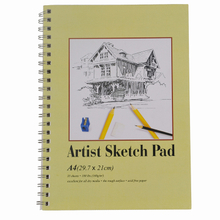 Sketch Pad 160gsm 35 Sheets Wire Bound Coloured Cover A3 A4 A5