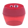 Double Hole Pencil Sharpener with Oval Plastic Barrel