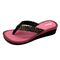 Estilo de moda Tricolor impresión plantilla mujeres exterior grueso inferior EVA Flip Flops AH-8E064-Ories