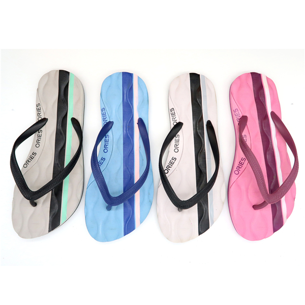  Chancletas multicolores de verano con diseño de rayas para hombre Chanclas AH-8P048-Ories