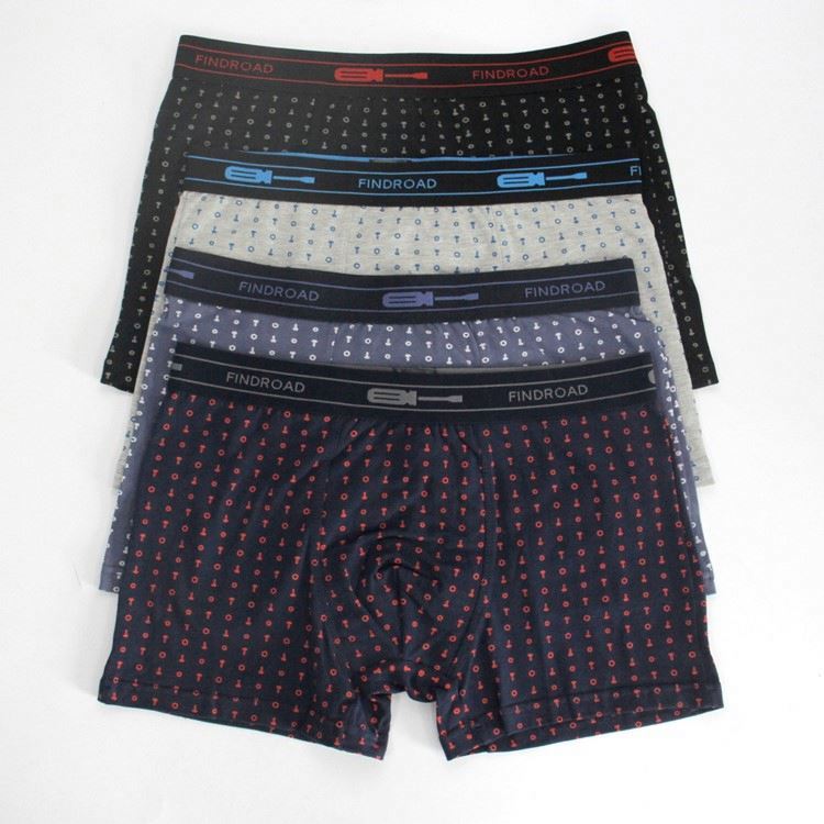 Brand Custom Waistband LOGO solid Cotton gay Men Boxer Briefs For Men underwear