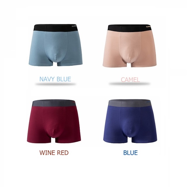 Custom logo underwear boxers briefs mens micro modal designers underwear men boxer