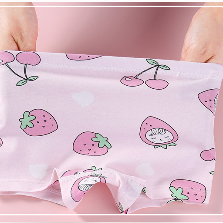 Factory high quality Kids Briefs Soft Cotton Box Wholesale Children Wearing Panties Girls Underwear