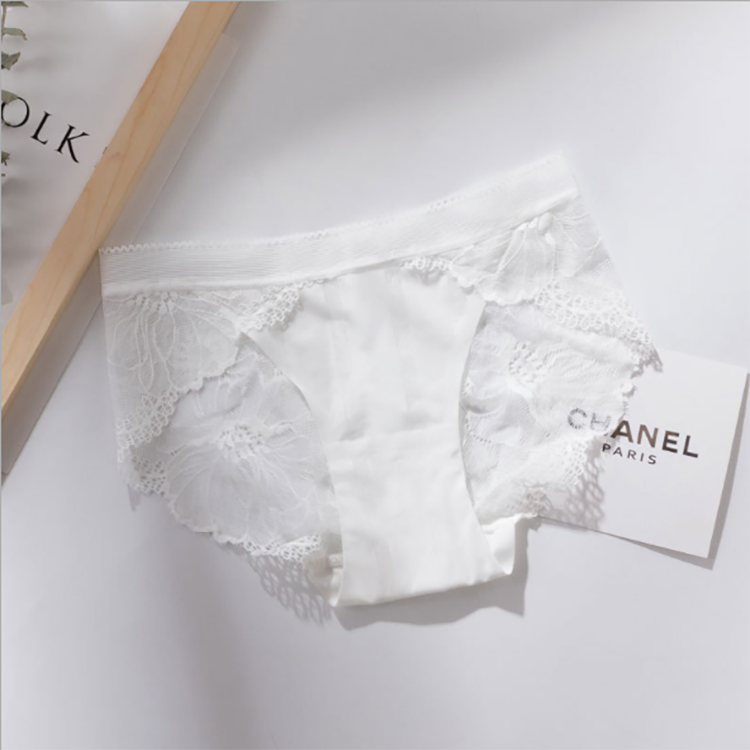 Hot Sale lady Transparent Underwear Lingerie Women Panties Ladies Briefs Ice Silk Sexy Lace Panties Seamless