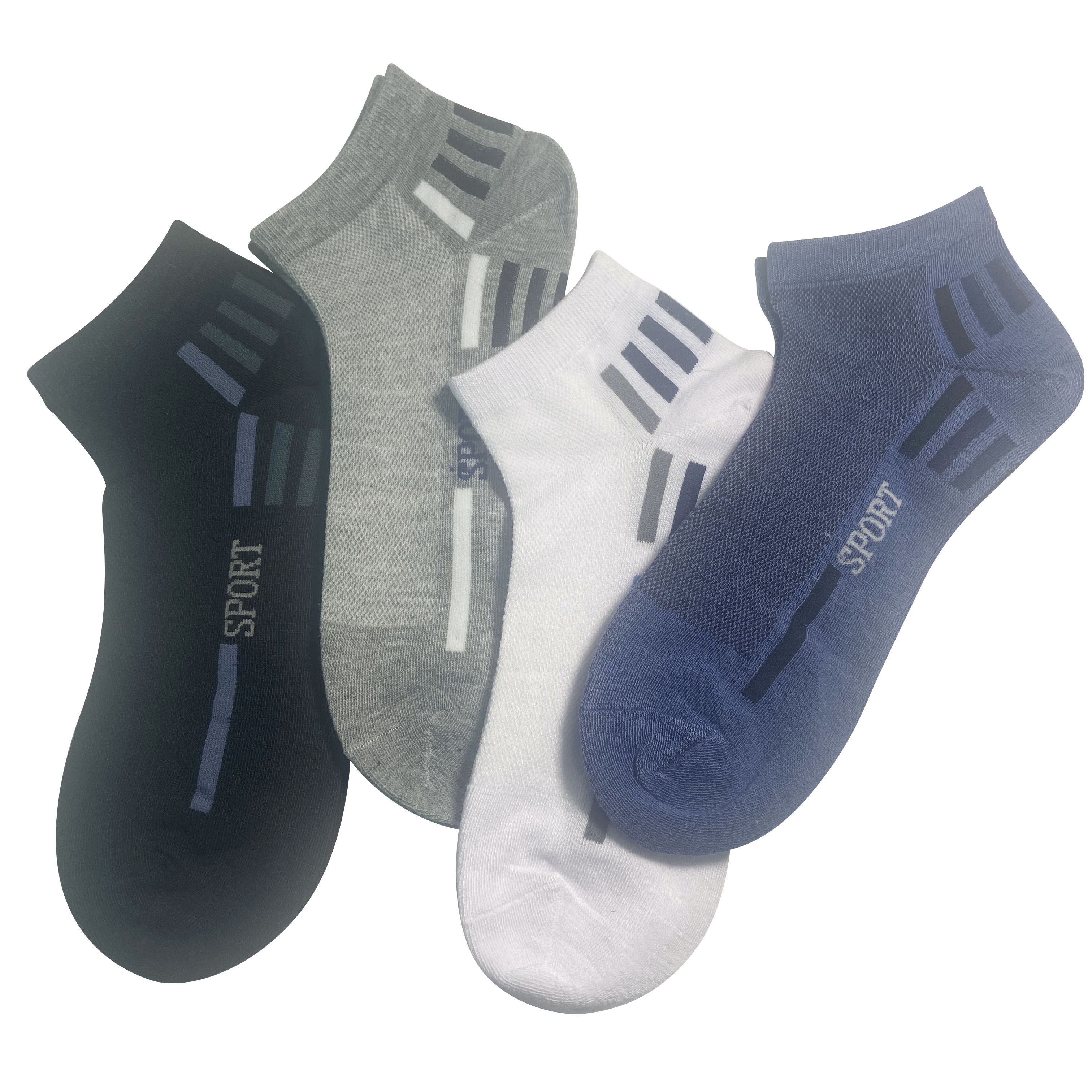 Fashion Style China Custom cotton sport basketball breathable ankle socks for men