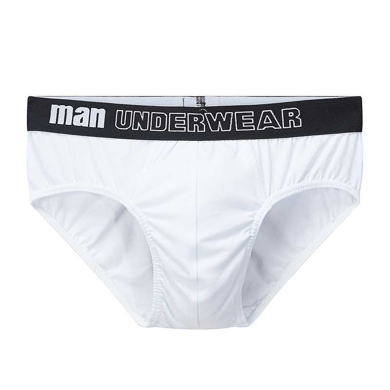 Mens Underwear Men Trendy Brand Cotton Mid-waist High Elasticity Pants Summer Breathable Youth Briefs