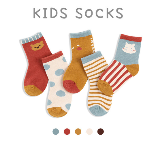 Kids slouch socks wholesale cartoon style cotton kids socks boys socks