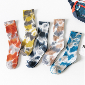 Tie-dye national wind pull men's socks hip-hop street tube fashion socks