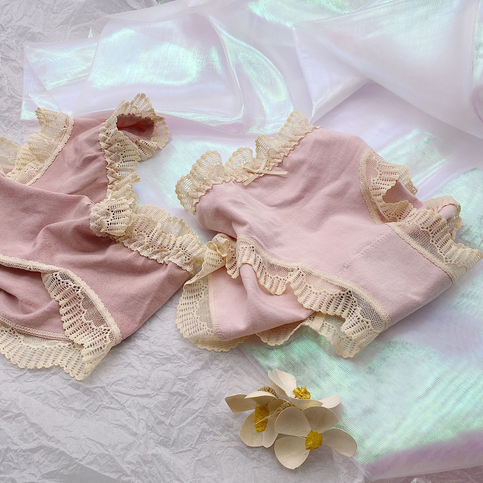 Custom Logo Wholesale Mix Women Lace Cotton Panties Underwear