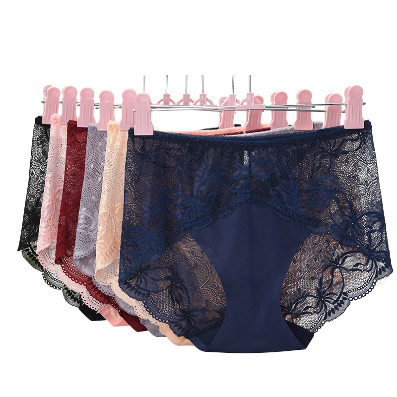Women Sexy Lace Panties Underwear Briefs Low Waist seamless pantie