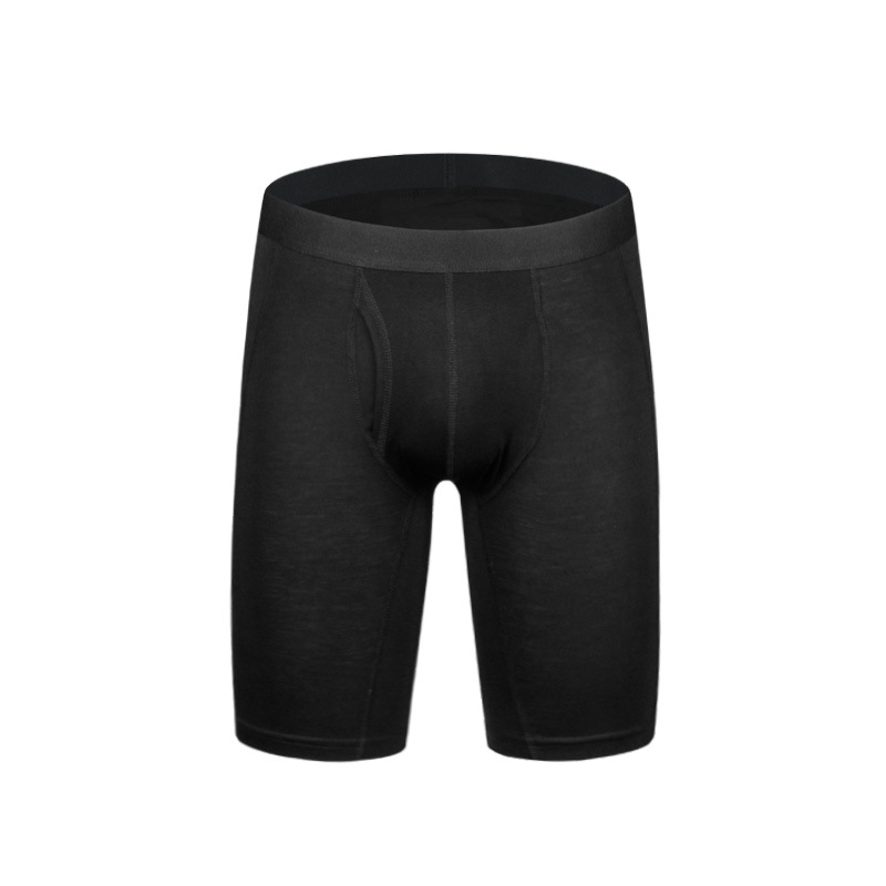 Wholesale Custom Logo Cotton Spandex Sport Boxer Briefs For Men Underwear Men shorts plus length