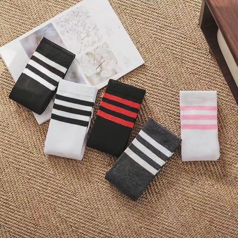 Best sale Women Socks Long Cotton Striped Stockings Sexy Over Knee Thigh High Socks for girls ladies
