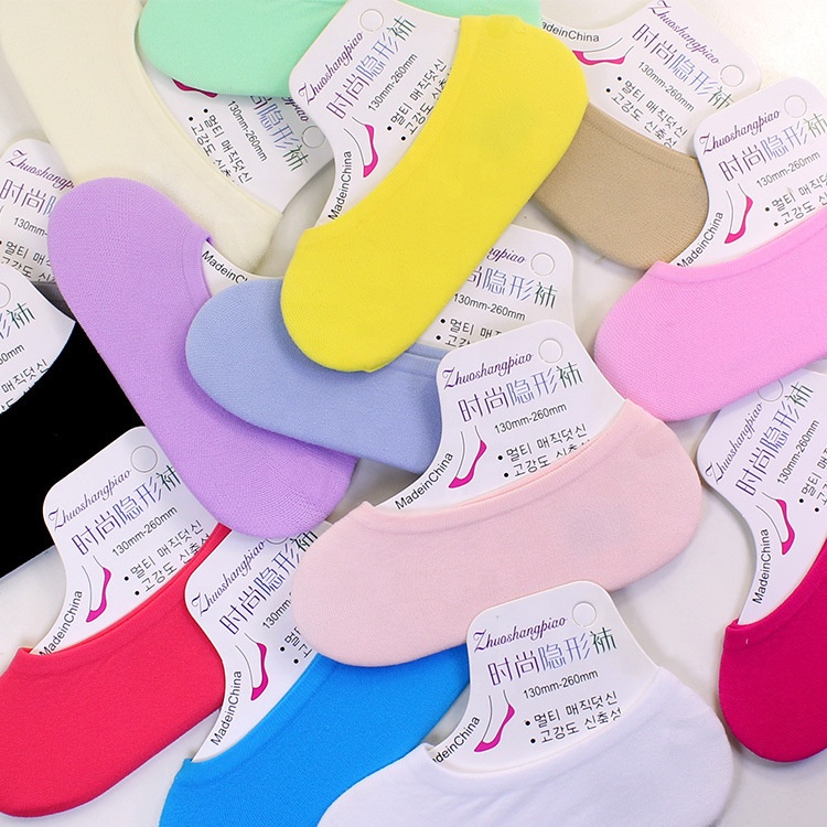 Summer Thin Colorful Girl Invisible Loafers Socks Wholesale Ladies Boat Mesh Socks for Women