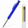 Solid Carpenter Pencil Set With 6 Refill Leads
