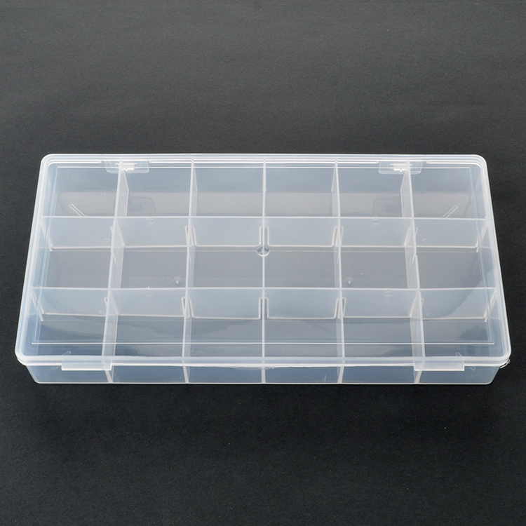 18 Grid Plastic Organizer Box 21x11x3.3cm