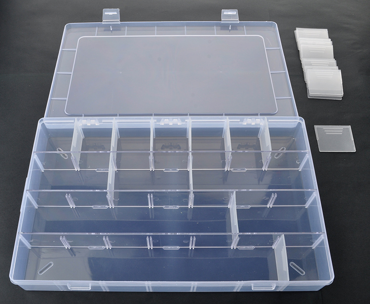 28 Grids Plastic Organizer Box 34.5x21.5x4.7cm