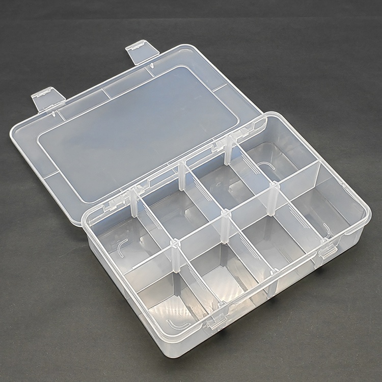 8 Grid Plastic Organizer Box 18.5x12.4x4.1cm