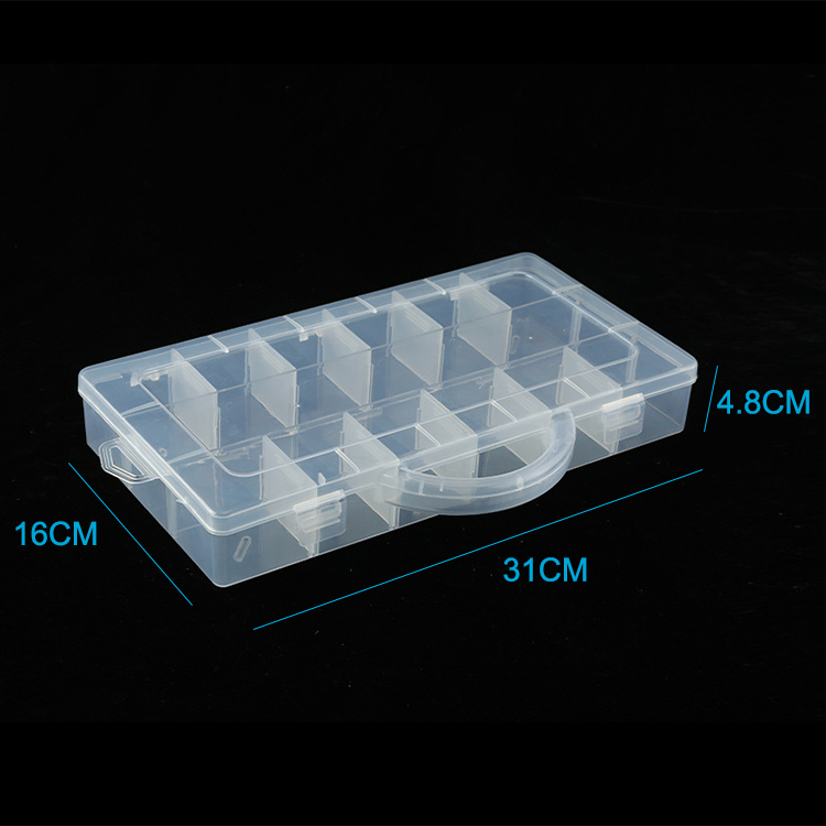 13 Grid Plastic Organizer Box 31x16x4.8cm