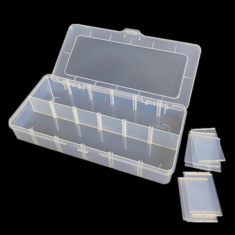 12 Grid Plastic Organizer Box 26.3x12.6x4.6cm