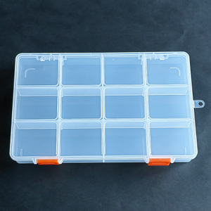 12 Grid Plastic Organizer Box 22.2x14x3cm