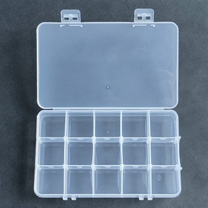 15 Grid Plastic Organizer Box 16.2x10x2.5cm