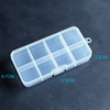 8 Grids Plastic Organizer Box 12.9x6.7x2.2cm