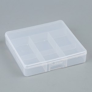 7 Grids Plastic Organizer Box 8.8x8.8x1.9cm