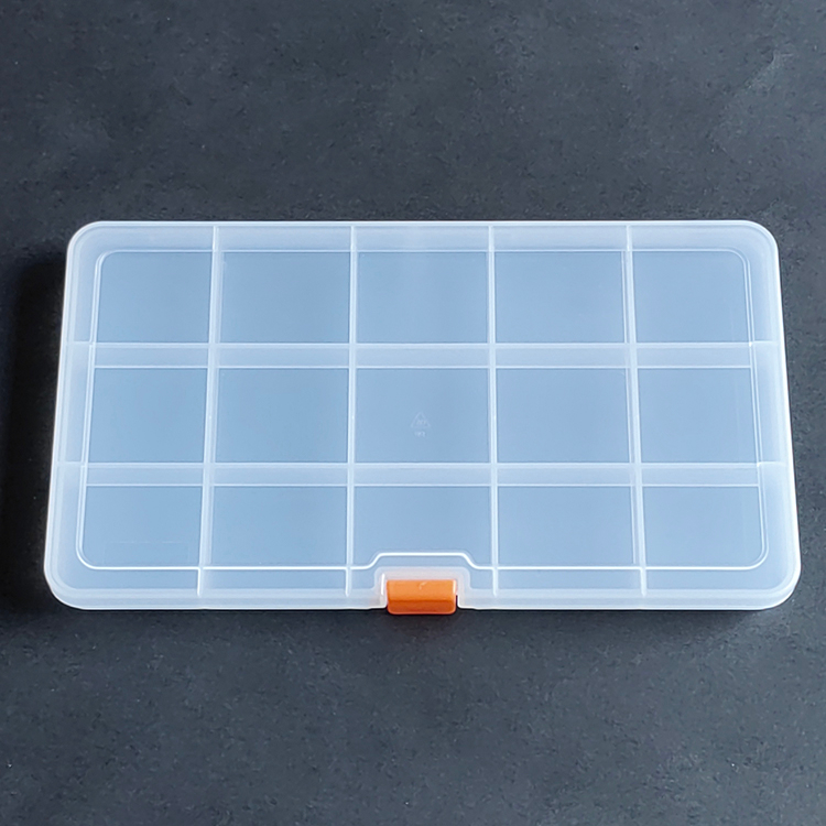 15 Grids Plastic Organizer Box 20.1x11.1x1.8cm