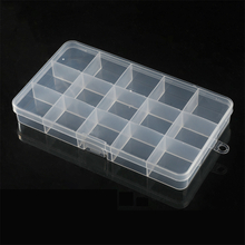 15 Grids Plastic Organizer Box 17.3x9.9x2.2cm