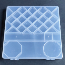 33 Grid Plastic Organizer Box 22.6x22.6x1.8cm