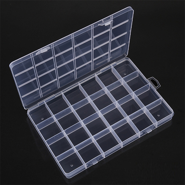 24 Grids Plastic Organizer Boxes 19x13.1x1.9cm