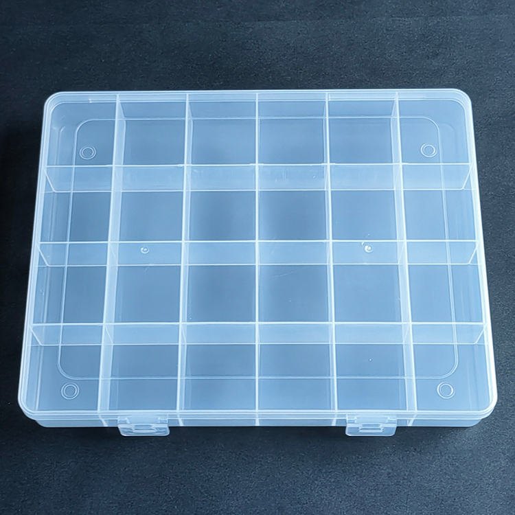 24 Grid Plastic Organizer Box 26.2x20.8x3.5cm