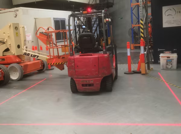 IP67 forklift red line laser light Červené čárové laserové světlo vysokozdvižného vozíku IP67