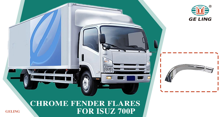 Isuzu 700P Chrome Fender Flares ايسوزو 700P كروم الحاجز مشاعل