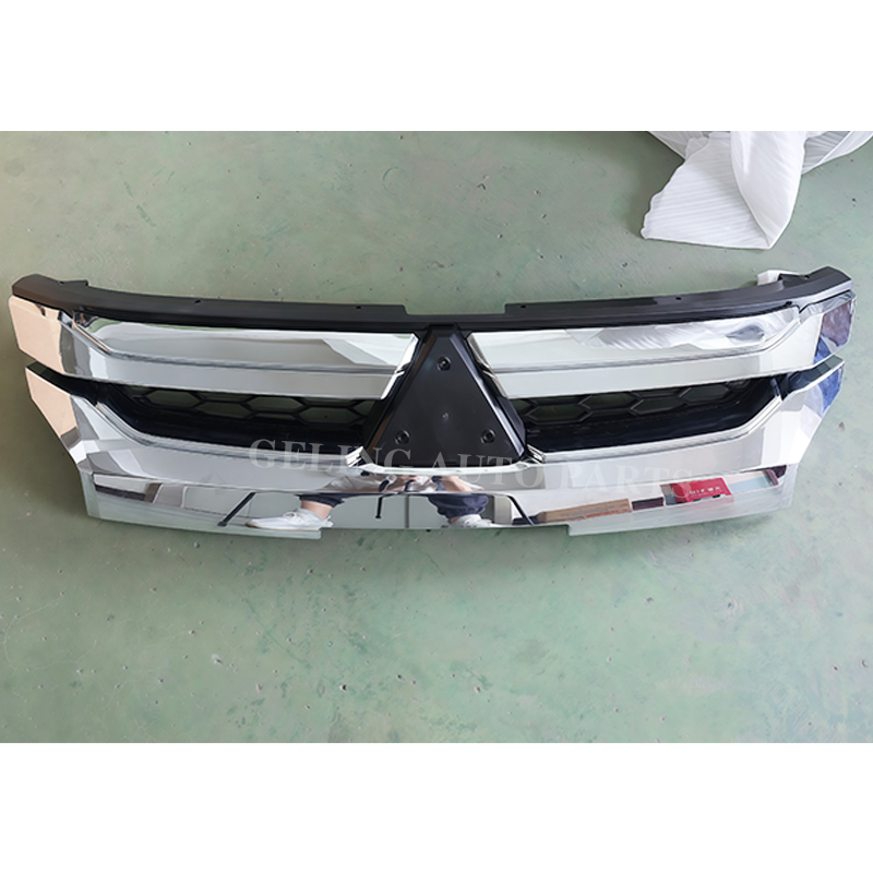 Silver Chrome Front Bumper Grille for Mitsubishi Triton L200 2019 Griglia paraurti anteriore cromata argento per Mitsubishi Triton L200 2019