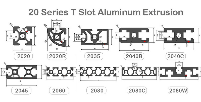 aluminum extrusion sizes_3 mga sukat ng aluminyo extrusion_3