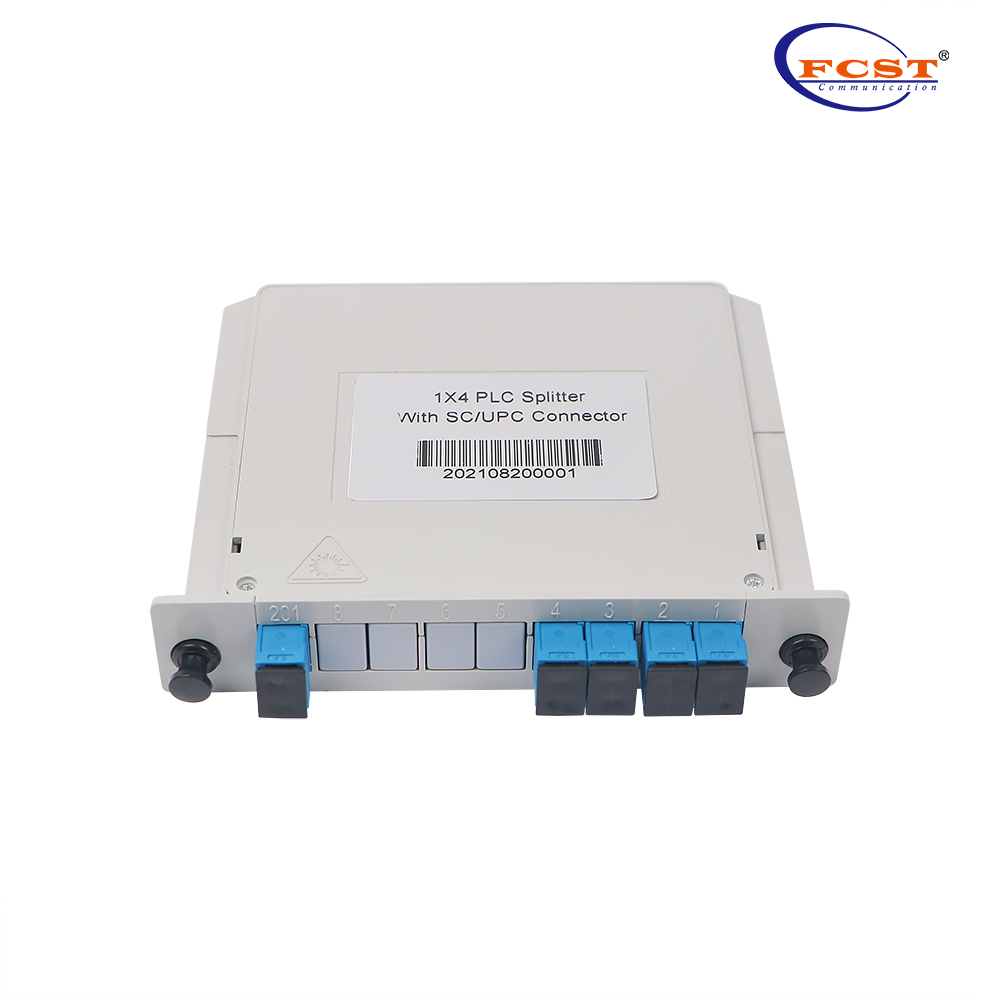 1-4 Type de boîte LGX Splitter PLC avec connecteur SC / UPC