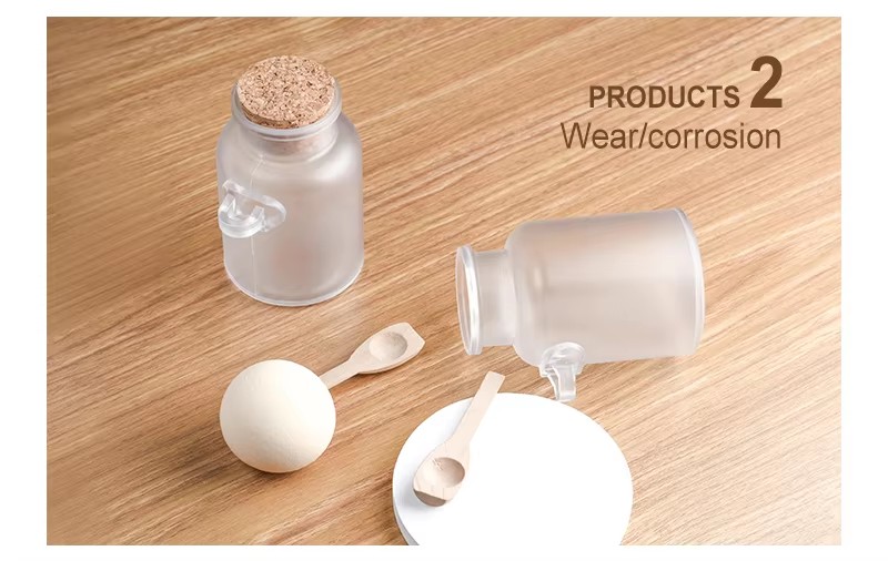 frosted plastic bath salt bottle زجاجة ملح استحمام بلاستيكية بلوري