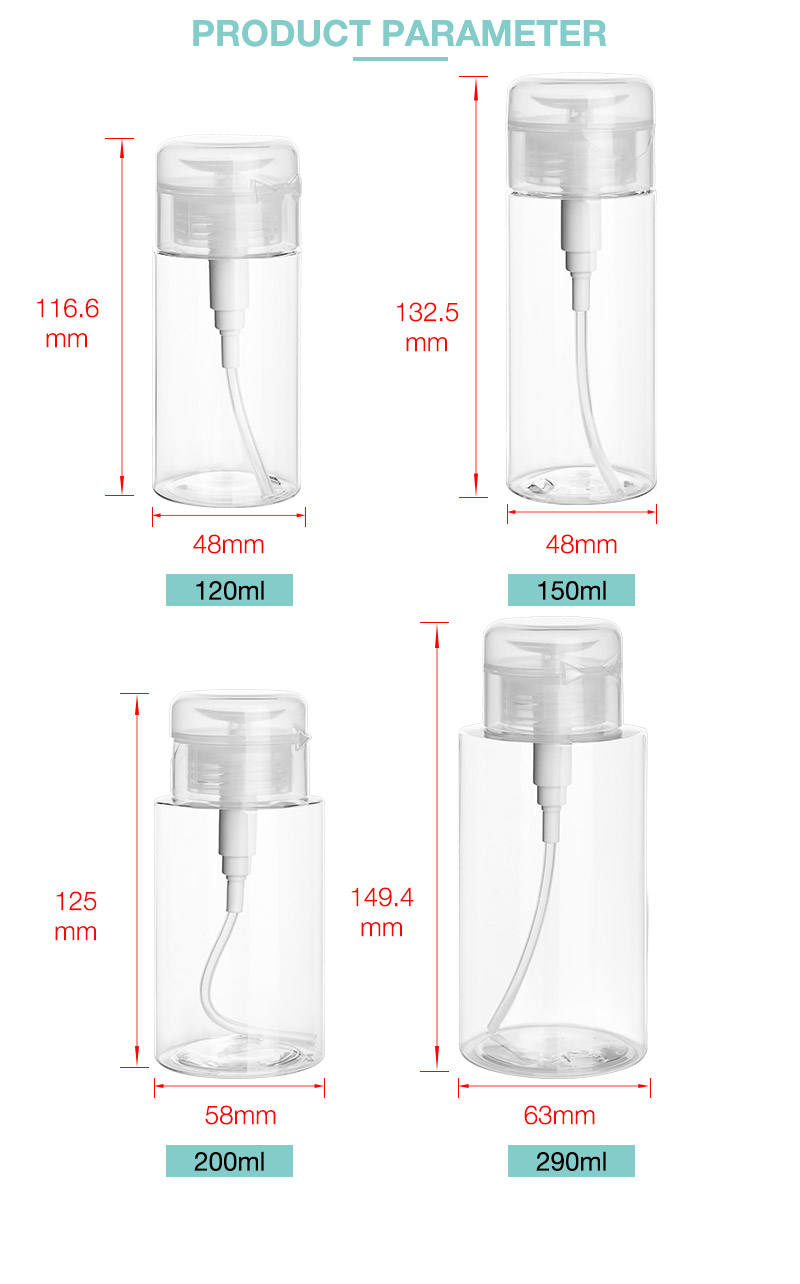 plastic toner makeup remover bottle Toner-Make-up-Entfernerflasche aus Kunststoff