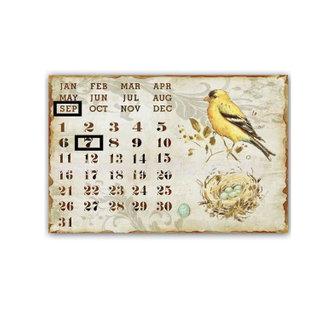 Custom Fit Calendar Decorative Wall Plaque Outdoor Decoration Garden Metal Craft Mannequin