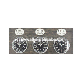 63.5x5.5x26cm rectangular wall clock promotional for hotel