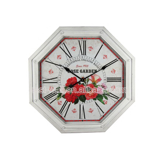 Professional Design Vintage Style Multilateral Wall Clocks With Company Logo Clock