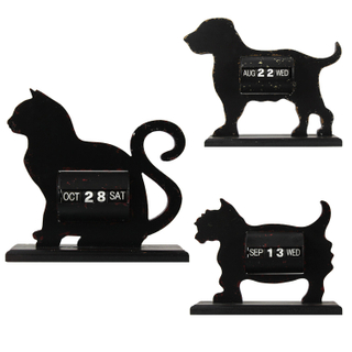 Hot New Products Vintage Souvenir Animal Shaped Calendar Customized Desktop Calendar